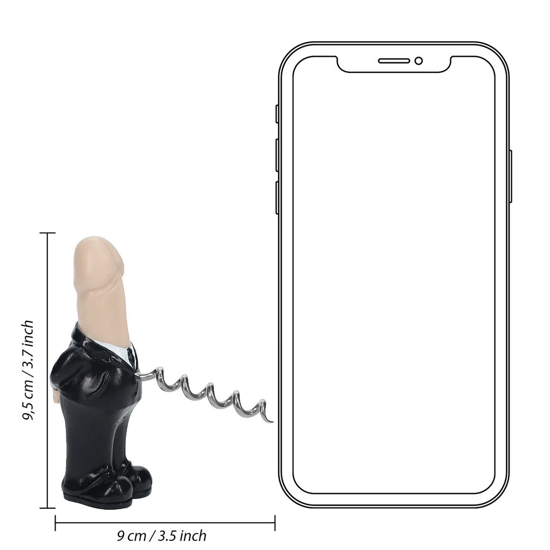 Cavatappi a forma di pene gadget per feste divertente