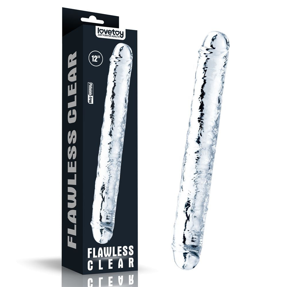 Dildo doppio Flawless Clear 30 cm