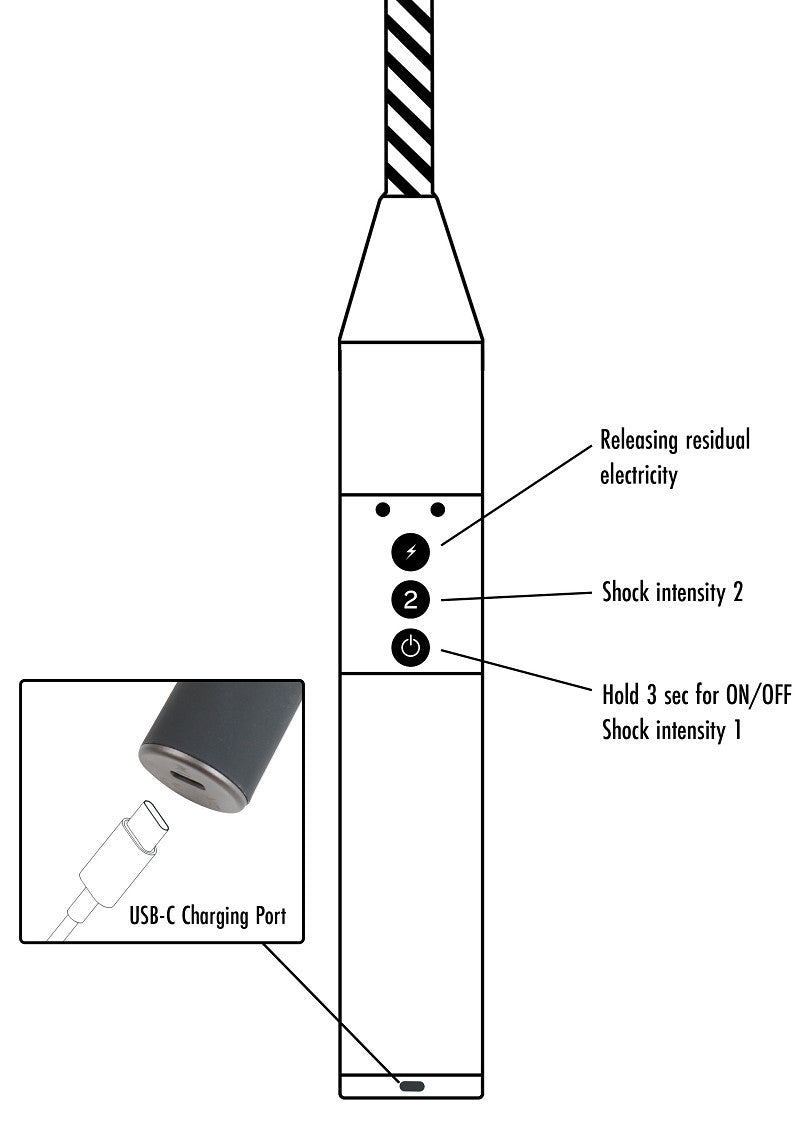 Frustino bondage elettrico Extreme Hidden Desire