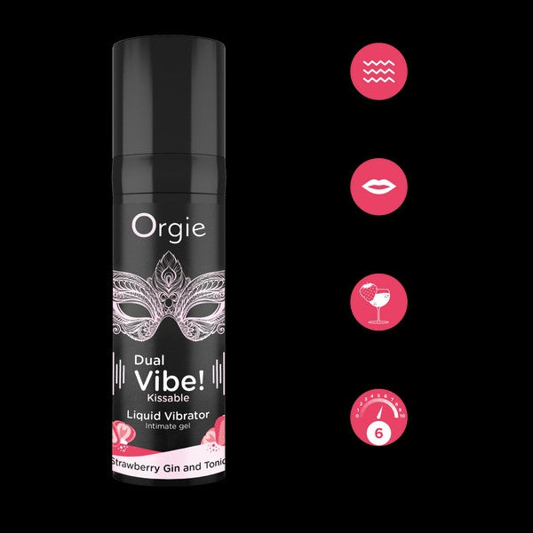 kit sessuale con lubrificante vibrante baciabile gusto gin tonic alla fragola con mini bullet vibrante orgie