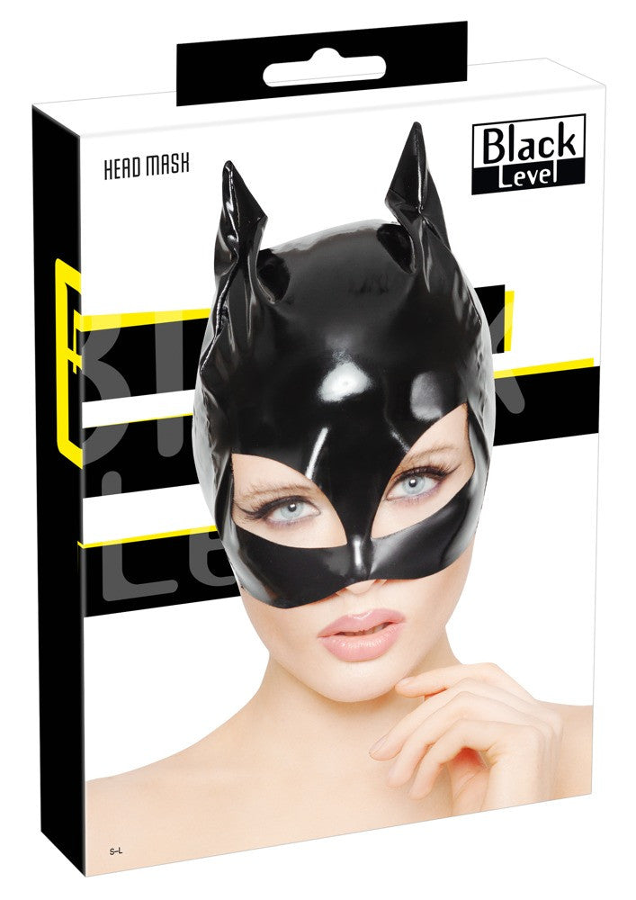 Maschera nera sexy da gatta fetish catwoman