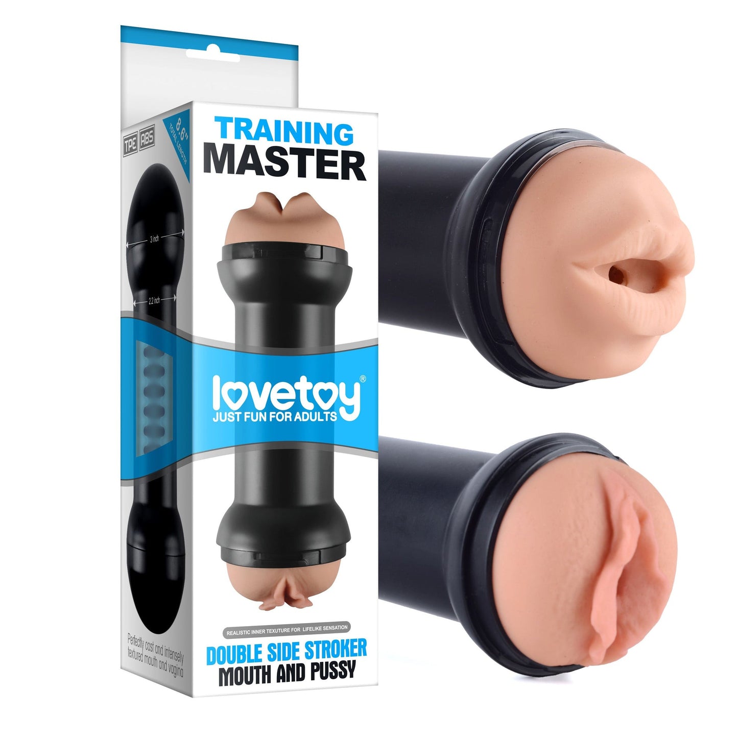 Masturbatore per pene realistico Mouth and Pussy Lovetoy