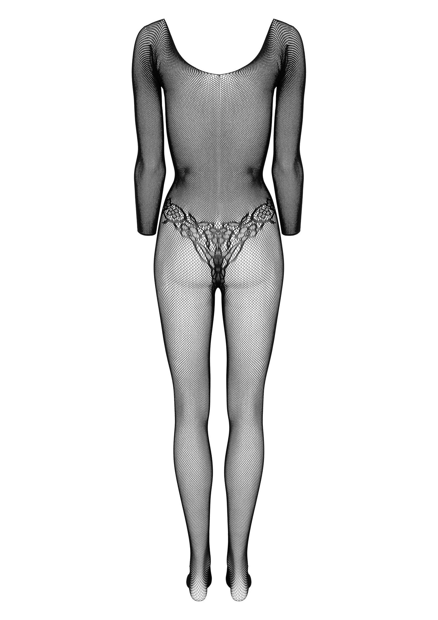 Tutina in pizzo nero bodystocking kotek