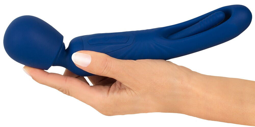 Vibratore 2 in 1 Wand with Flicking Tougue Sweet Smile