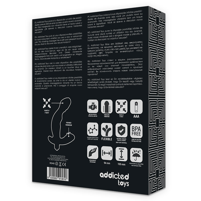 Addicted Toys - Stimolatore Anale Prostata Realistico in Silicone P-Spot Vibe