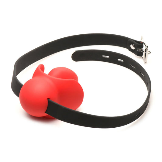 Ball gag large size regolabile accessorio in silicone bdsm Master series