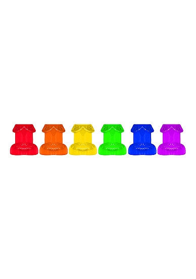 Bicchieri Rainbow Shot Glass Set 6 pz