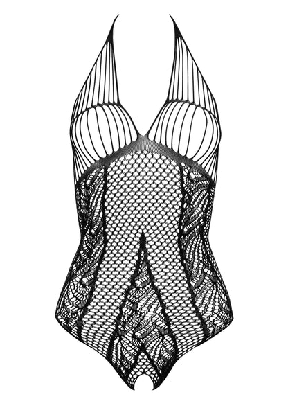 Body in pizzo nero intimo sexy con cavallo aperto kotek