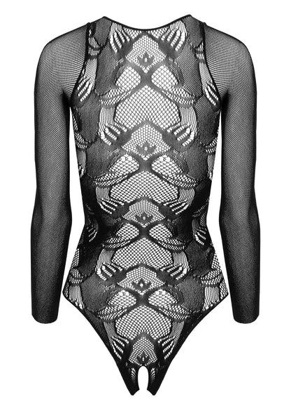 Body sensuale donna con cavallo aperto in pizzo Kotek