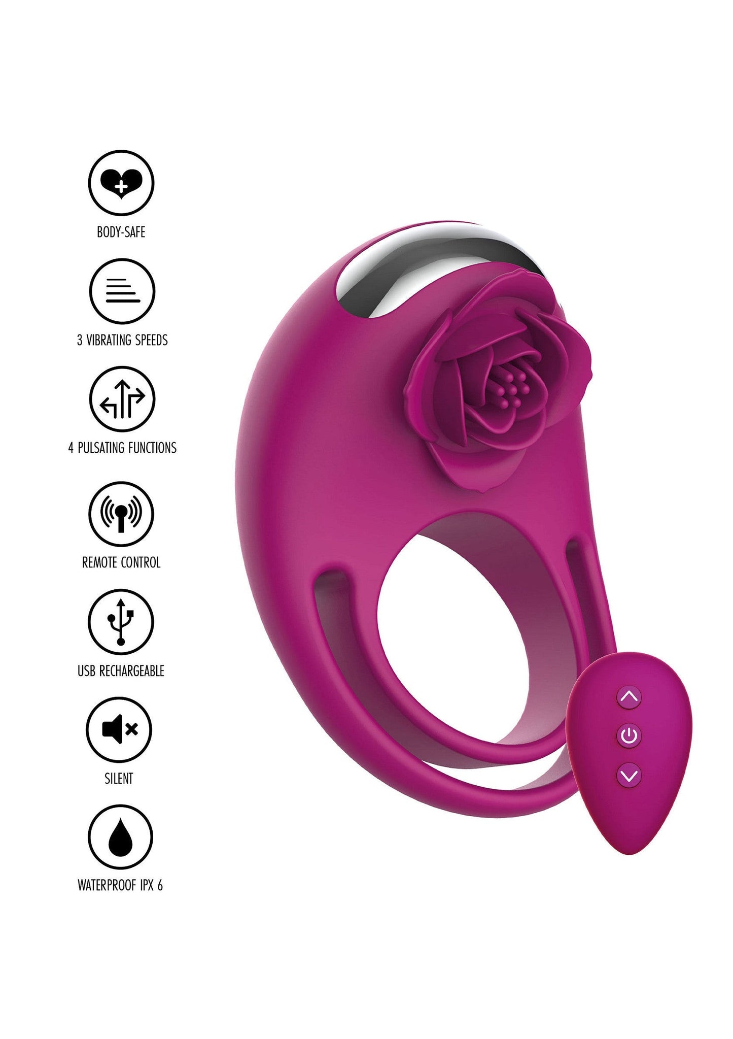 C-Ring vibratore per pene con telecomando Toyjoy