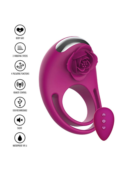 C-Ring vibratore per pene con telecomando Toyjoy