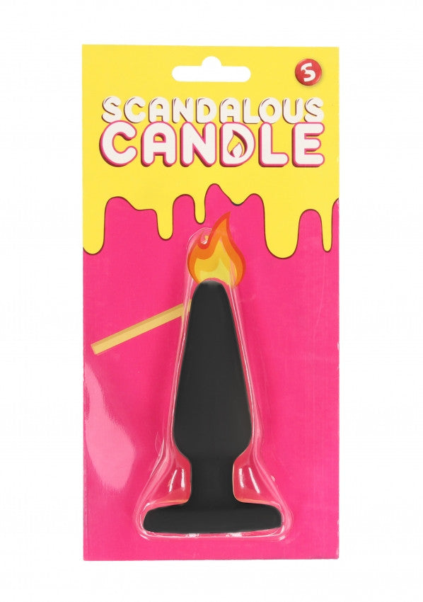 candela Scandalous Candles Butt Plug Black