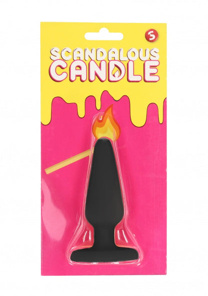 candela Scandalous Candles Butt Plug Black