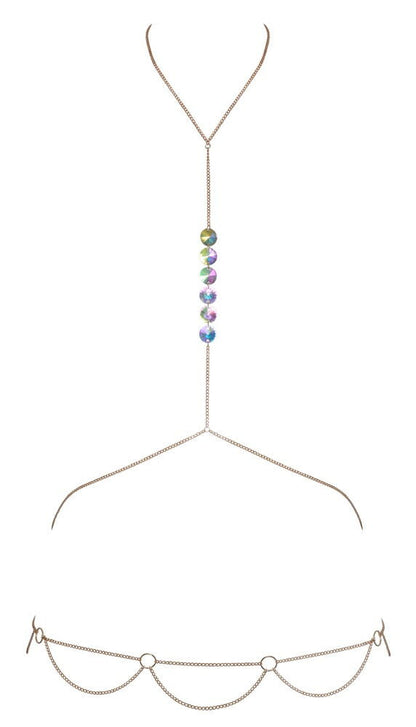 Catena per il corpo accessorio erotico con strass Cottelli