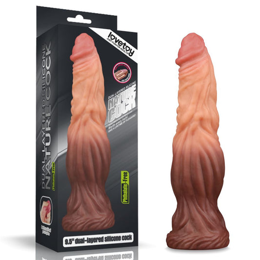 Dildo creature Nature doppio strato in silicone 24,5 cm LoveToy