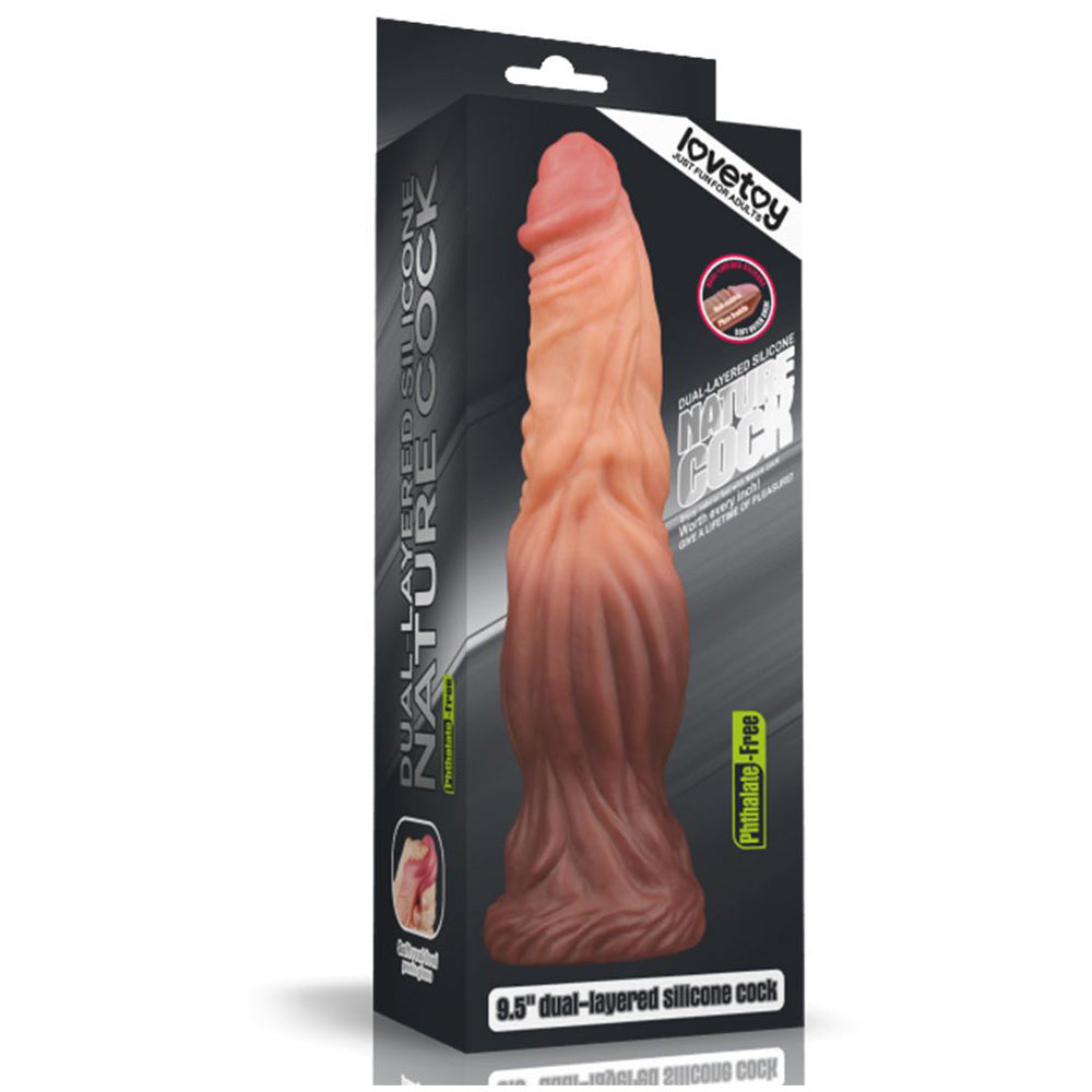 Dildo creature Nature doppio strato in silicone 24,5 cm LoveToy
