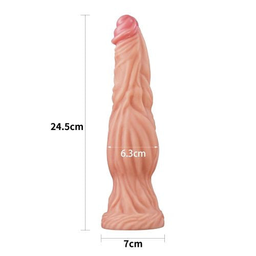 Dildo Monster Nature in silicone con ventosa 24,5 cm