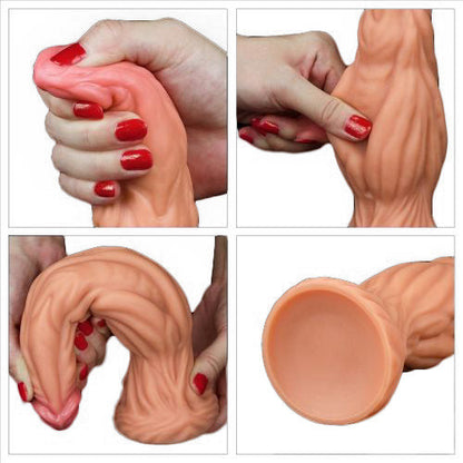 Dildo Monster Nature in silicone con ventosa 24,5 cm