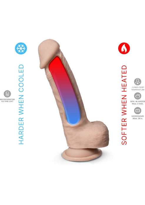 Dildo real skin in silicone termoregolatore silexd