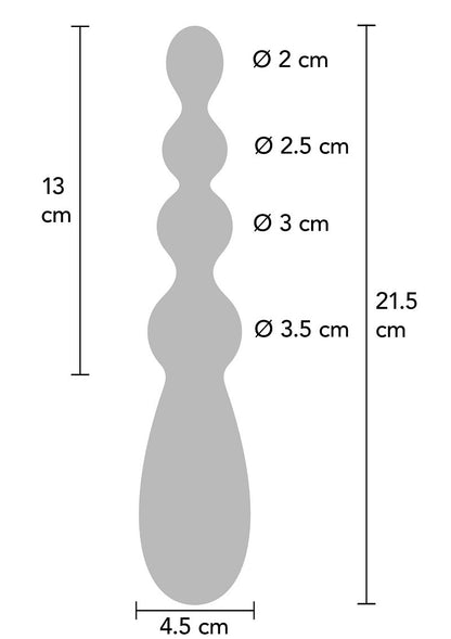 Dildo vibrante con sfere anali Tetra Thrill Extreme Hidden Desire