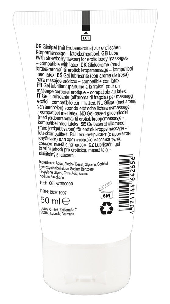 Erotic Massage Gel commestibile aroma fragola 50 ml