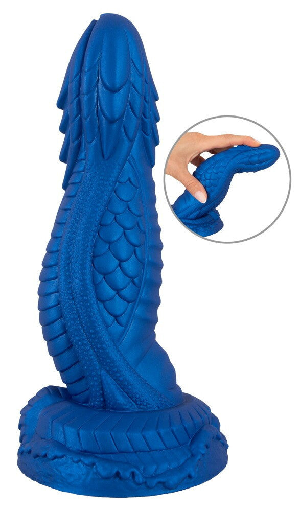 Fallo monster in silicone con ventosa Symbiont Tease blu