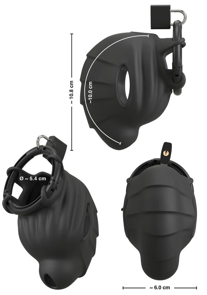 Gabbia di castità per pene in silicone Cock & Ball Cage