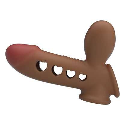 Guaina indossabbile prolunga pene in silicone gonfiabile pretty love