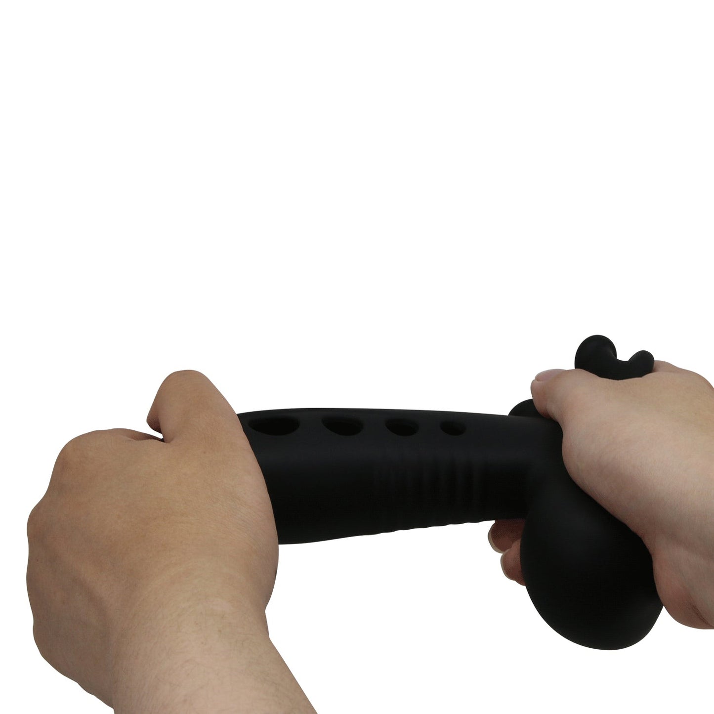 Guaina per pene prolunga fallica in silicone con pompa e anello fallico Baile