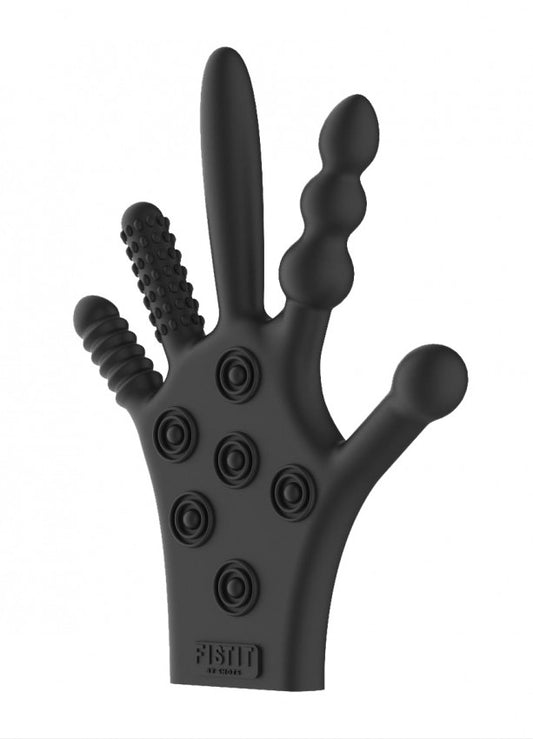 Guanto stimolante in silicone Silicone Stimulation Glove Black
