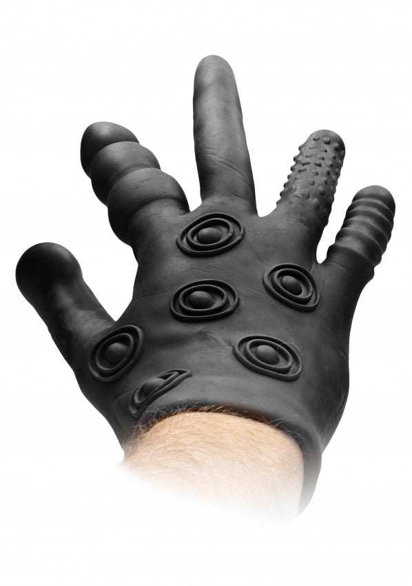 Guanto stimolante in silicone Silicone Stimulation Glove Black