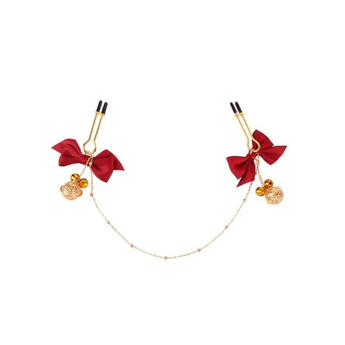 kit 3 pz pinze per capezzoli e plug anale decorato chisa novelties