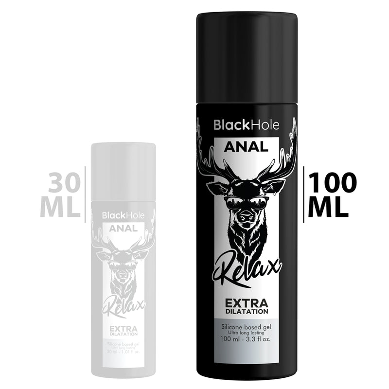 Lubrificante al silicone dilatatore anale 100 ml Black Hole