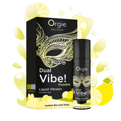 Lubrificante gel intimo effetto vibrante gusto Gin and Tonic Orgie