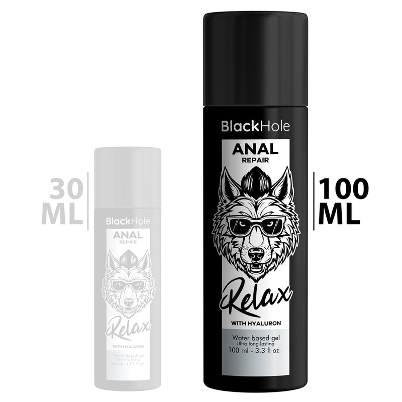 Lubrificante sessuale dilatatore anale a base d'acqua Black Hole 100 ml