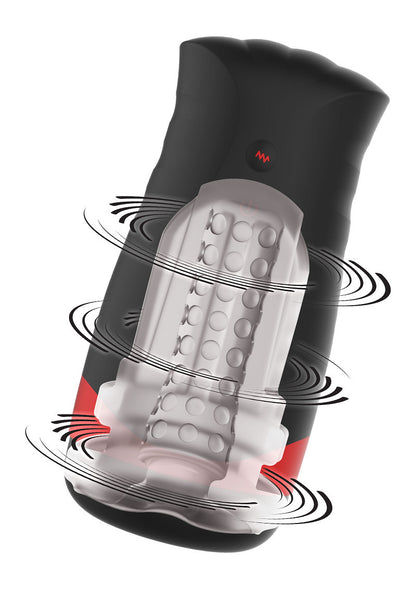 Masturbatore per pene vibrante ricaricabile Fusion X Quantum Hidden Desire