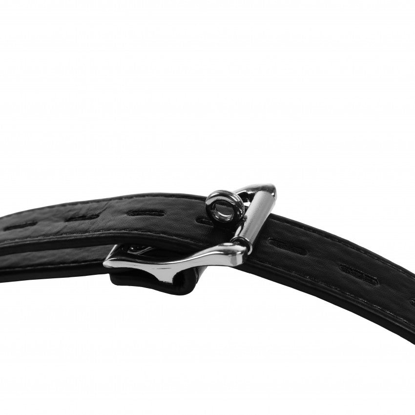 Morso con tappo Open Mouth Gag with Plug Stopper Black