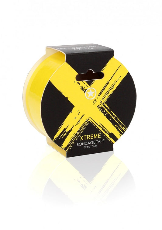 Nastro bondage Ouch! Xtreme Bondage Tape 17,5 m Yellow non sticky