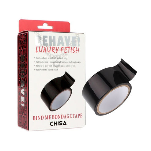 Nastro costrittivo bdsm lucido nero giochi di ruolo chisa novelties