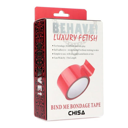 Nastro costrittivo bondage lucido rosso giochi fetish chisa novelties