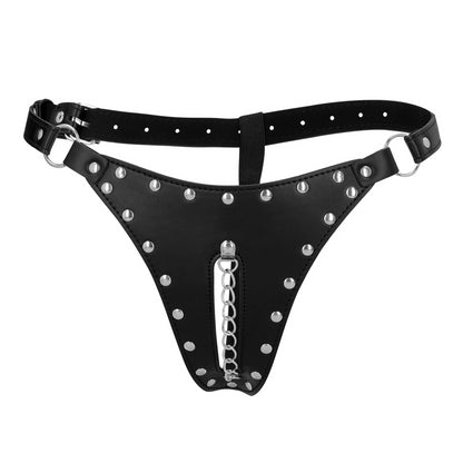 Perizoma di castità erotico con dettaglio a catena Chastity Thong
