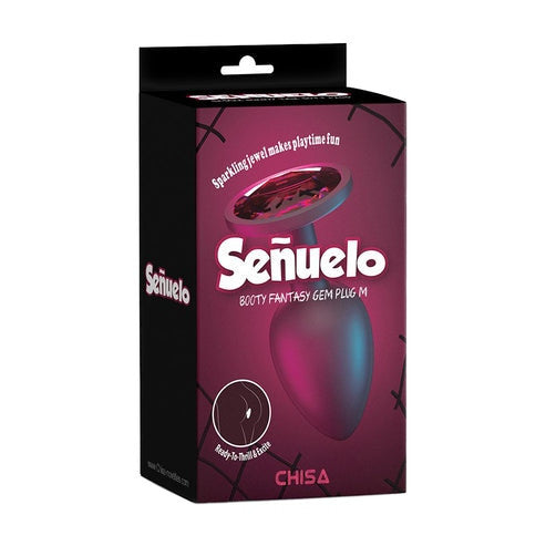 Plug anale booty fantasy con gemma in silicone chisa novelties