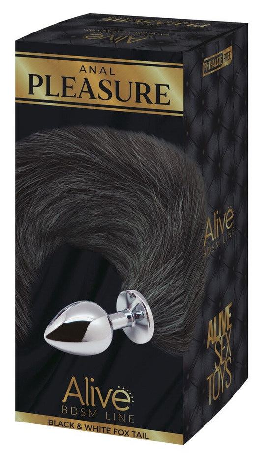 Plug anale in metallo con coda Fox Tail small size