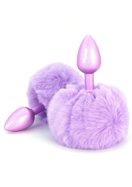 Plug in metallo liscio con coda Bunnytail Toyjoy