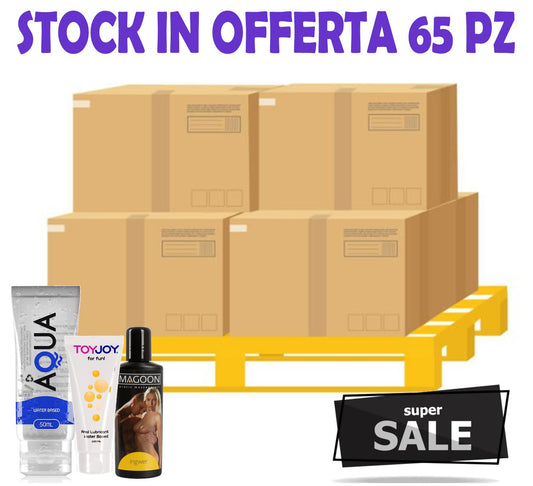 Stock lubrificanti 000100105 65 PZ  in Offerta migliori prodotti per il piacere intimo