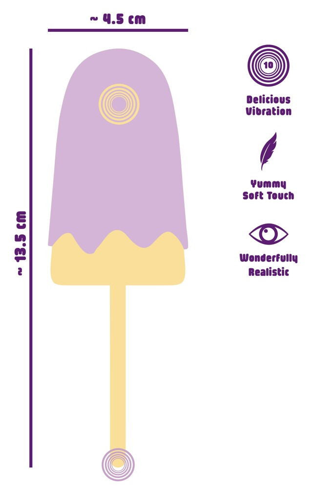 Vibratore a forma di ghiacciolo ricaricabile in silicone you2Toys