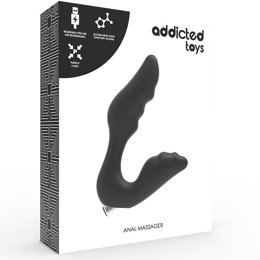 Vibratore maschile per prostata in silicone ricaricabile Addicted Toys