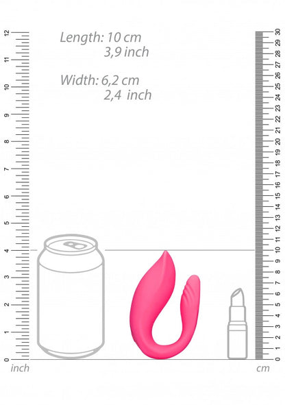 Vibratore per la coppia Couple Toy with Remote Control Wild Strawberry